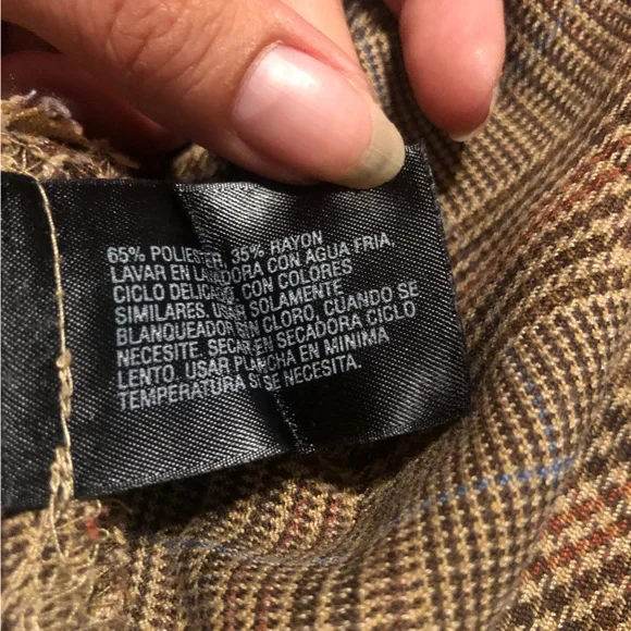 East 5th Vintage Brown Plaid Midi Skirt Size 6 - Picture 8 of 10